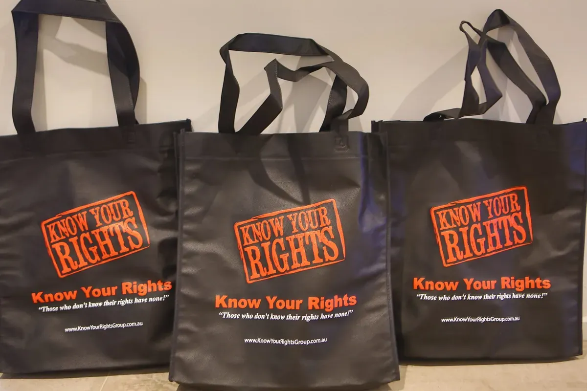 Know Your Rights Triple Tote Bag