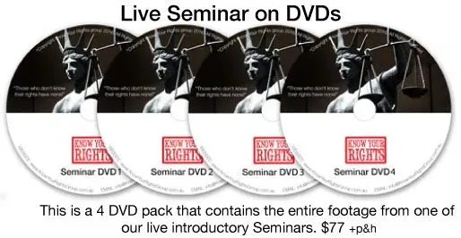 Live Seminar DVDs x 4
