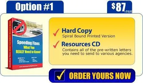 Aussie Speeding Fines Hard Copy Book Option 1