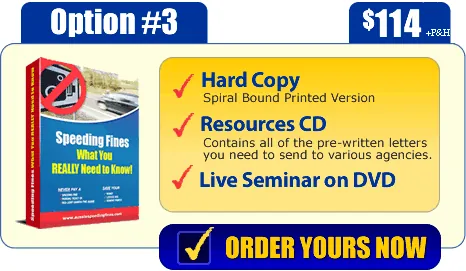 Aussie Speeding Fines Hard Copy Book Option 3