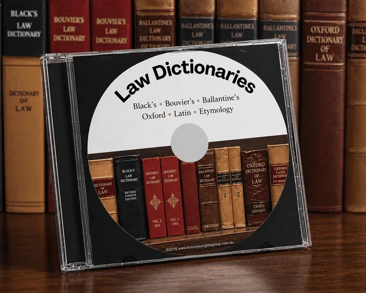 Law Dictionaries DVD