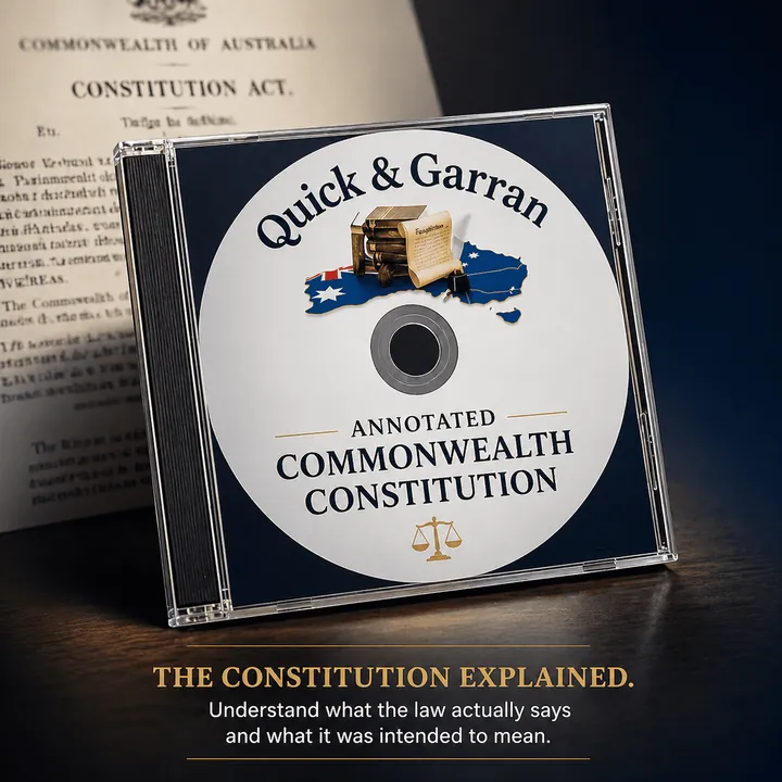 Quick and Garran Constitution on CD